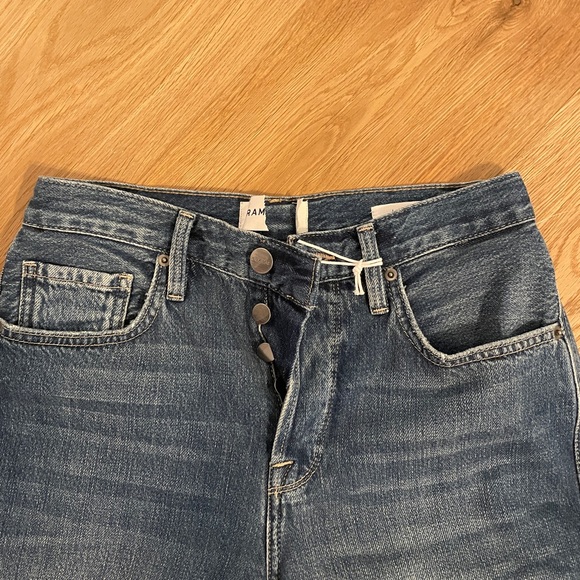 Frame le original triple needle straight high rise jeans - Picture 7 of 11